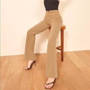 Reformation Washed Wheat Trouser Jeans Size 27
